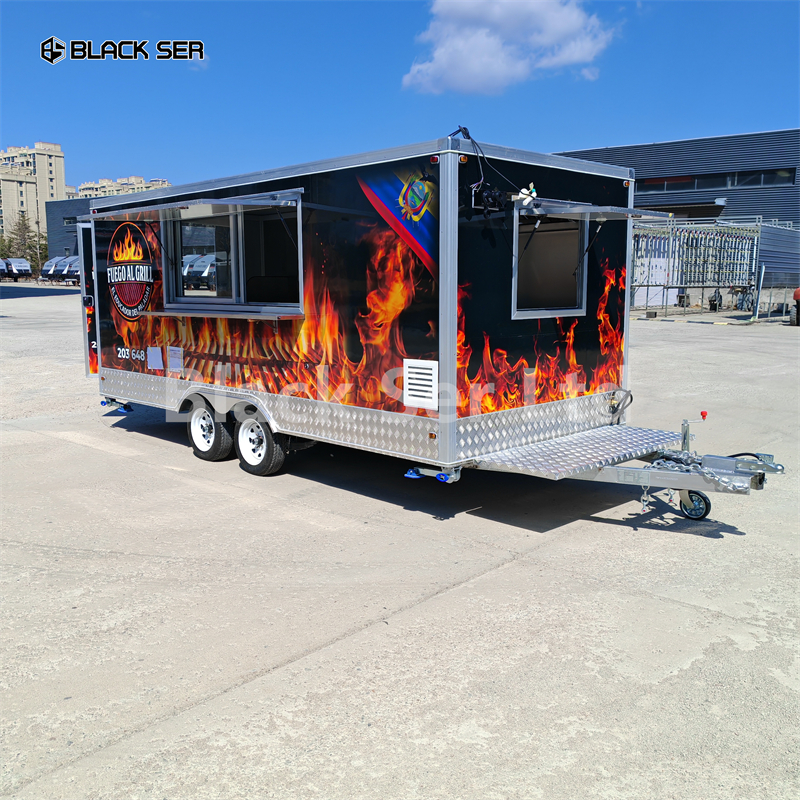 Square Food Trailer