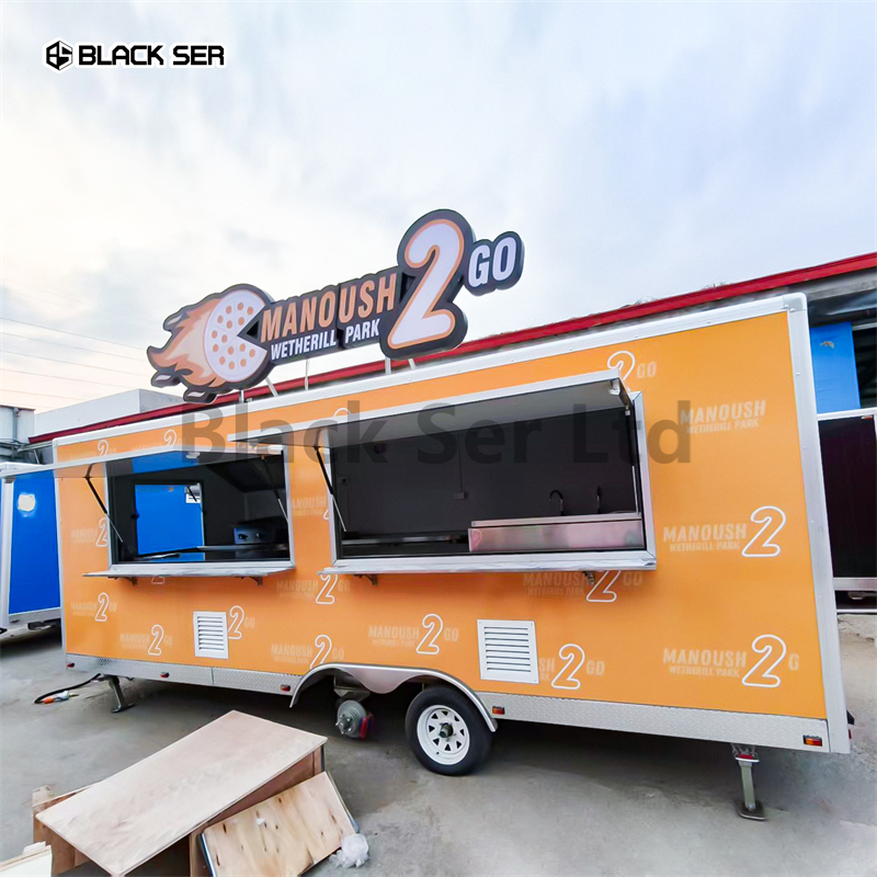 2025 Fully Equipped Retail Hamburger Restaurant Bakery Food Truck Trailer with Full Kitchen Equipment