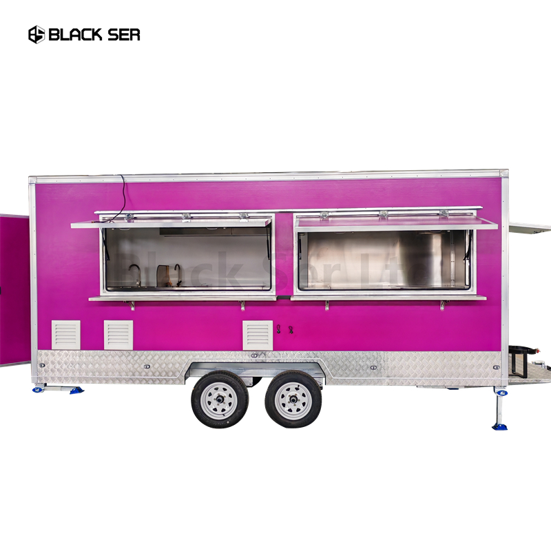 Comida Vending Carro Ice Cream Para Pizza Factory Food Trailer with Full Kitchen on Wheels Market Stall Remolque De Comida